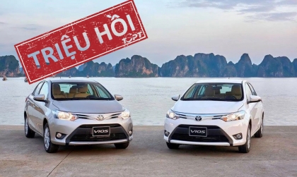 Hơn 2.700 chiếc Toyota Vios và Altis bị triệu hồi lại lần thứ 2